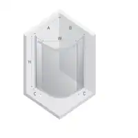 Kabina prysznicowa NEW TRENDY New Komfort K-0436 90x90x195 półokrągłe szkło o grubości 6mm powłoka Active Shield