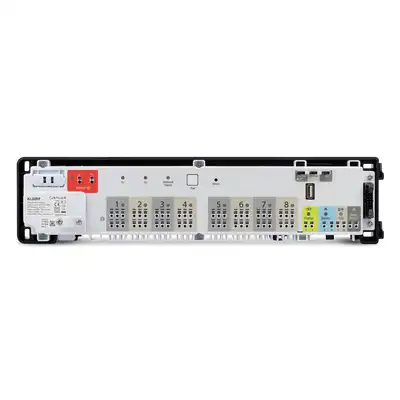 Bezprzewodowa listwa centralna sieci ZigBee do sterowania ogrzewaniem podłogowym (8 stref), 230V KL08RF230V SALUS