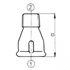 Złączka nakrętno-wkrętna zwężkowa (przedłużka) 1 1/4 x 3/4&quot; M4red ocynkowana ZAWIERCIE O246-1 1/4 x 3/4