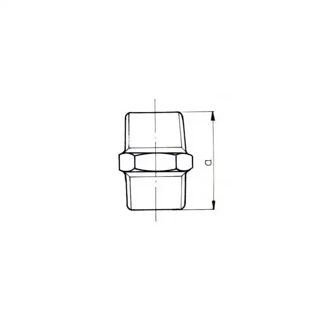 Złączka wkrętna równoprzelotowa (nypel) 3/8&quot; N8 ocynkowana ZAWIERCIE O38-3/8