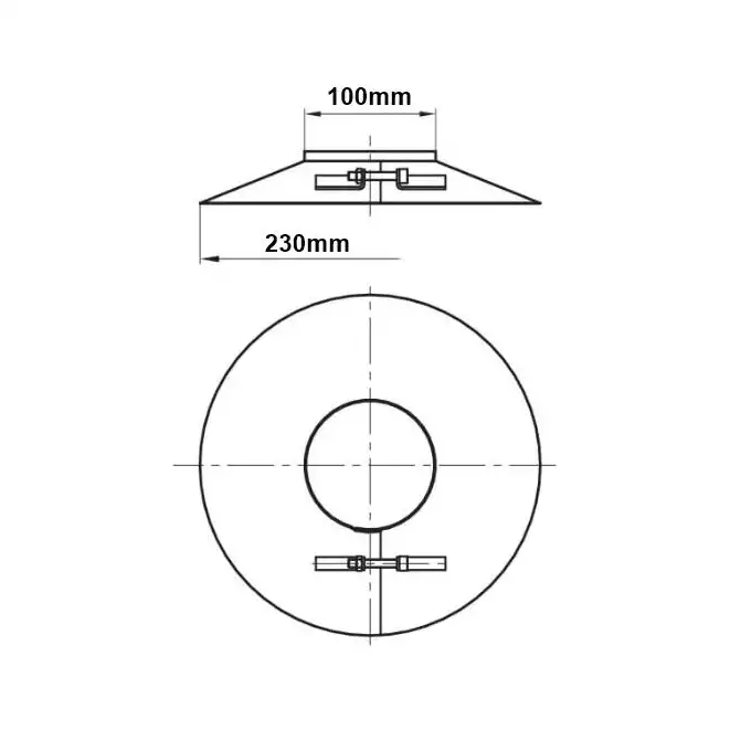 Osłona biała ⌀ 100 SPIROFLEX SX-TD60/100OSB/KEL 913603B