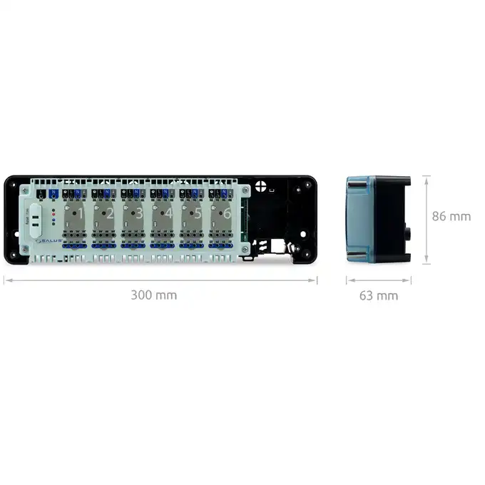 Listwa centralna SALUS KL06-M ogrzewania podłogowego 6 stref 230 V