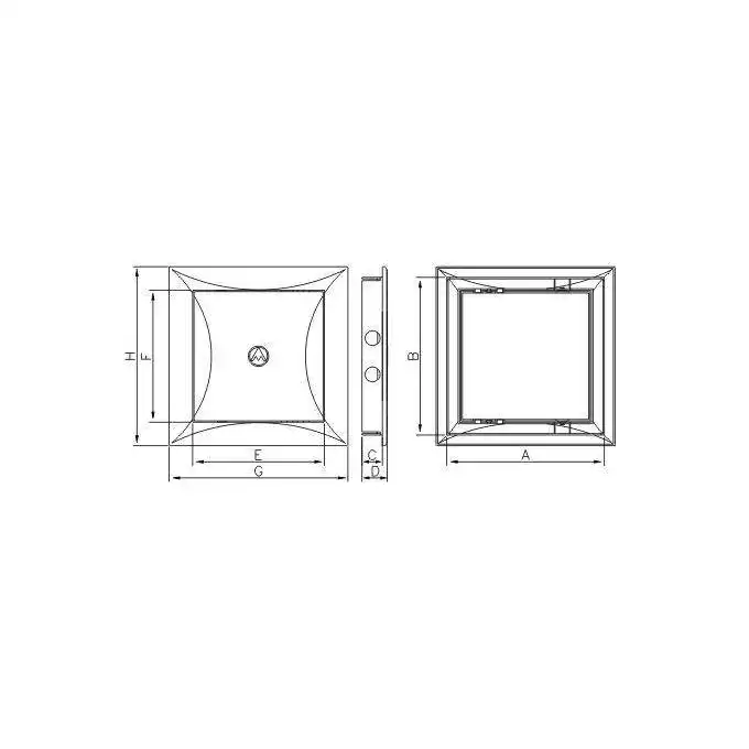 Drzwiczki rewizyjne DR 250x300  DOSPEL 007-4215