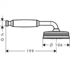 AXOR Montreux Główka prysznicowa 100 1jet HANSGROHE 16320000