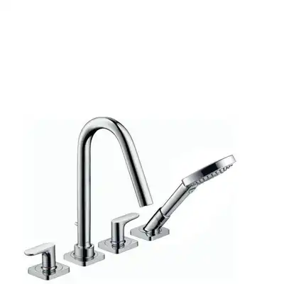 AXOR Citterio M 4-otworowa bateria wannowa do montażu na cokole z płytek HANSGROHE 34454000