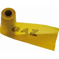 Taśma ostrzegawcza z nadrukiem &quot;GAZ&quot; szer. 20 cm, żółta (1 rolka - 100m) WEBA 50-01-0000-68