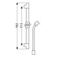 AXOR Starck Drążek prysznicowy 900mm HANSGROHE 27830000