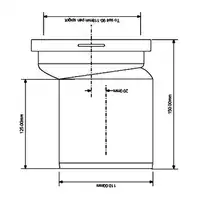 Przyłącze kanalizacyjne, krótkie L-150 mm, wejście 90-110 mm, wyjście 110 mm z przesunięciem mimośr. 20 mm MCALPINE WCE-CON4