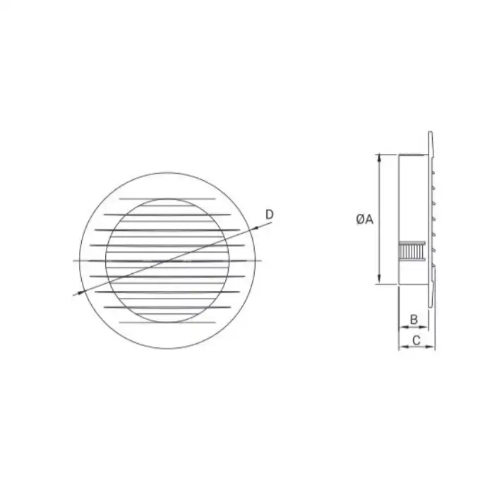 Kratka standard /brązowy KRO 125 /B  DOSPEL 007-0320