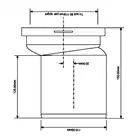 Przyłącze kanalizacyjne, krótkie L-150 mm, wejście 90-110 mm, wyjście 110 mm z przesunięciem mimośr. 20 mm MCALPINE WCE-CON4