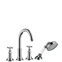 AXOR Montreux 4-otworowa bateria wannowa do montażu na cokole z płytek HANSGROHE 16544000