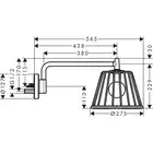 AXOR LampShower/Nendo LampShower 275 1jet z ramieniem prysznicowym HANSGROHE 26031000