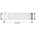 Przyłącze kanalizacyjne elastyczne L-400 mm, wejście 90-110 mm, wyjście 110 mm MCALPINE WC2