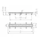 JOMOTech Pakiet EXCLUSIVE 40 / Odpływ liniowy 750 mm / maskownica 2-stronna FLIS / mata WERIT 175-30750400-00