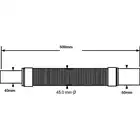 Złączka montażowa, redukcyjna, elastyczna L-500 mm z końcówkami 40x50 mm MCALPINE FLEXRP4050