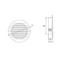 Kratka standard /brązowy KRO 125 /B  DOSPEL 007-0320