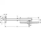 Raindance E Głowica prysznicowa 300 1jet z ramieniem prysznicowym HANSGROHE 26238700