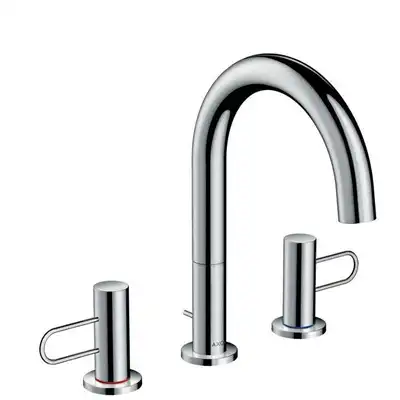 AXOR Uno 3-otworowa bateria umywalkowa 160 z automatycznym kompletem odpływowym HANSGROHE 38054000