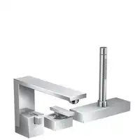 AXOR Edge 3-otworowa bateria na brzeg wanny - szlif diamentowy HANSGROHE 46431000