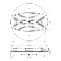 Raindance Rainmaker Głowica prysznicowa 600 3jet bez oświetlenia HANSGROHE 26115000