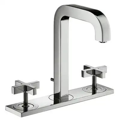 AXOR Citterio 3-otworowa bateria umywalkowa 170 z uchwytami krzyżowymi, wylewka 140mm HANSGROHE 39134000