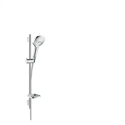 Raindance Select E Zestaw prysznicowy 120 3jet EcoSmart 9 l/min z drążkiem 65 cm i mydelniczką HANSGROHE 26622000