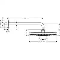 Raindance Select S Głowica prysznicowa 300 2jet z ramieniem prysznicowym HANSGROHE 27378000