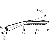 Raindance Select E Główka prysznicowa 150 3jet HANSGROHE 26550400