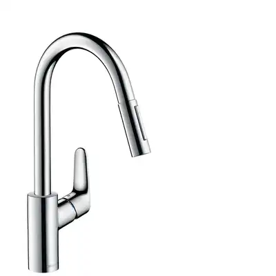 Focus M41 Jednouchwytowa bateria kuchenna 240, wyciągana wylewka, 2jet HANSGROHE 31815000