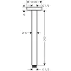 Przyłącze sufitowe S 300 mm HANSGROHE 27389340