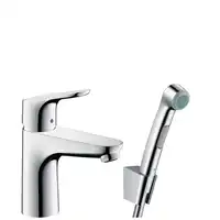 Focus Jednouchwytowa bateria umywalkowa 100 z główką bidette i wężem 160 cm HANSGROHE 31927000