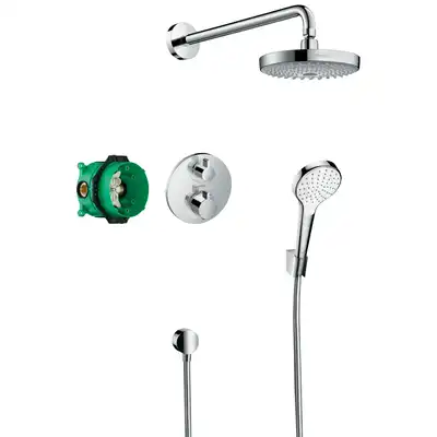 Croma Select S Zestaw prysznicowy podtynkowy z termostatem Ecostat S HANSGROHE 27295000