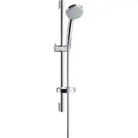 Zestaw prysznicowy Hansgrohe Croma 100 Vario 27772000 z drążkiem 65 cm i mydelniczką