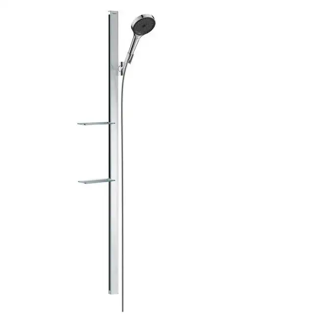 Rainfinity Zestaw prysznicowy 130 3jet EcoSmart z drążkiem 150cm i mydelniczką HANSGROHE 27674000