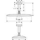 Raindance E Głowica prysznicowa 360 1jet z przyłączem sufitowym HANSGROHE 27381000