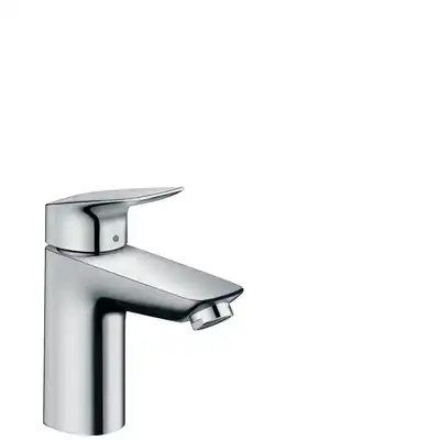 Logis Jednouchwytowa bateria umywalkowa 100 z cięgłem, metalowy kpl. odpływowy HANSGROHE 71171000