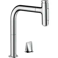 Metris Select M71 2-otworowa jednouchwytowa bateria kuchenna 2-hole 200, wyciągana wylewka, 2jet, sBox HANSGROHE 73818000