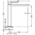 Bateria umywalkowa Czarny-Chrom TRES 20020305NE