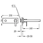 Bateria podtynkowa Chrom TRES 08120001