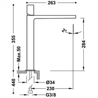 Bateria umywalkowa Stal TRES 21180302AC