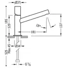 Bateria umywalkowa Chrom TRES 06120301