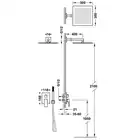 Jednouchwytowa bateria podtynkowa Rapid-Box (2-drożna) z regulacją strumienia 300x300 mm Matowa biel TRES 00628004BM