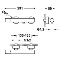 Baterianatryskowa Czerń metalizowana szczotkowana TRES 26116701KMB