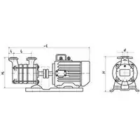 Pompa SKSb 2 stopniowa z silnikiem 400V, 1.5kW WIMEST