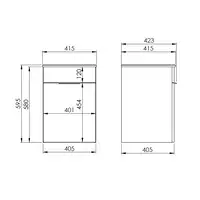 Zestaw QUBO PLUS 40 1D white HG PDW ELITA RE020400148060