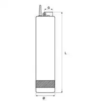 Pompa głębinowa 5” ACUATEC 80 z pływakiem z silnikiem 230V, 1,2kW maks. wysokość podnoszenia – 80m WIMEST TPW 80 230V Z PŁYW.