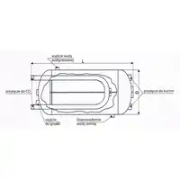 Podgrzewacz wody – wymiennik 80 l, (trzon kuchenny + wężownica do układu c.o.) WIMEST GW80 U B
