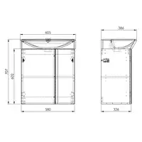 Zestaw SKYE 60 2D white HG PDW ELITA RE020600128060