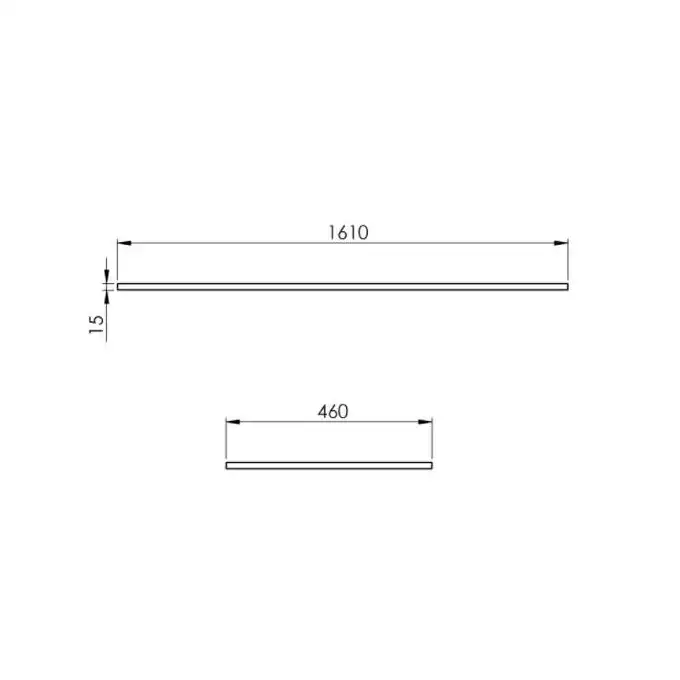 Blat marmur 160/46/1,5 anthracite matt ELITA RE051600016010