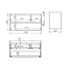 Szafka podumywalkowa SPLIT 120 3S L white matt PDW ELITA RE012006155290